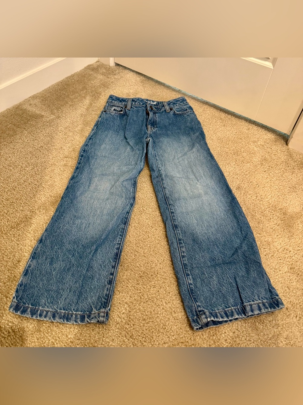 Cat & Jack Wide Leg Girls Jeans